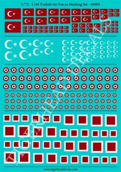 1/48 Scale Turkish Air Forces Marking Set