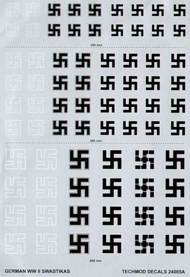 Techmod Swastika Decals Luftwaffe 1/24