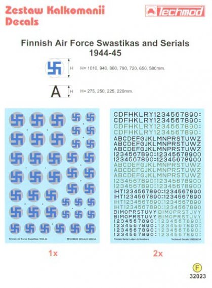 Techmod D�calcomanies Insigne Aviation Finlandaise 1/32