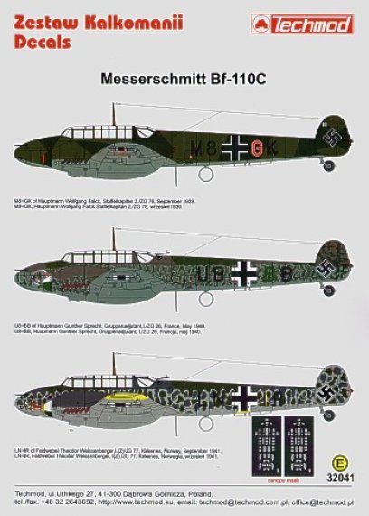 1/32 Meserschmitt Bf 110C