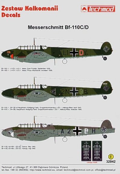 1/32 Messerschmitt Bf 110C/D