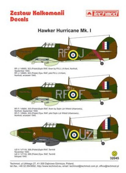 1/32 Hawker Hurricane Mk.I