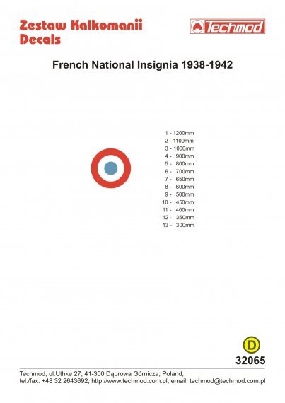 1/32 French National Insignia