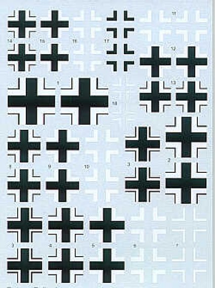 Techmod Balkenkreuze Luftwaffe Decals 1/48