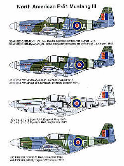 Techmod P-51B Mustang III Decals 1/48