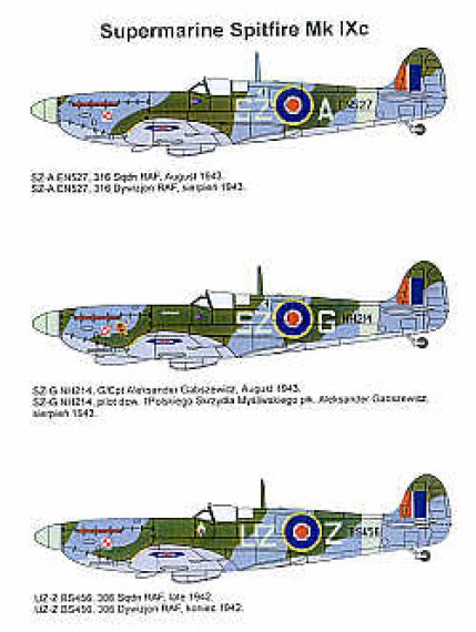 Techmod D�calcomanies Spitfire Mk.IXc 1/48