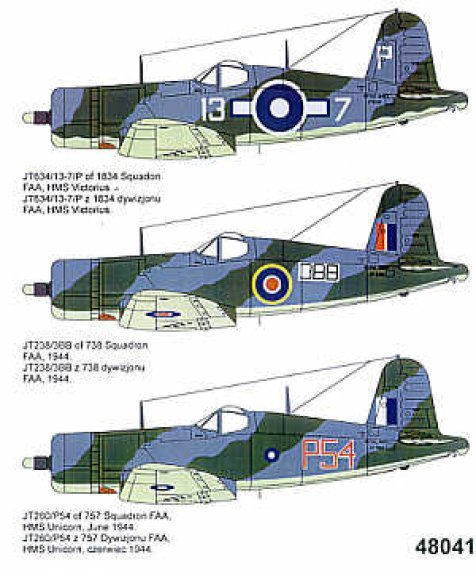 Techmod Vought F4U-1A Decals 1/48