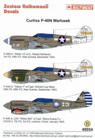 1/48 Curtiss P-40N Warhawks