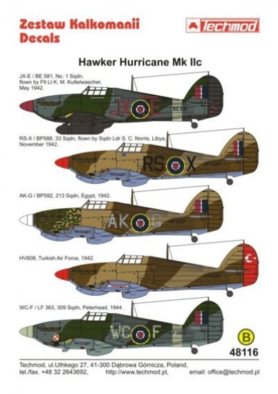 1/48 Hawker Hurricane Mk.IIc