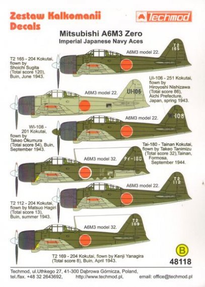 1/48 Mitsubishi A6M3 Zero