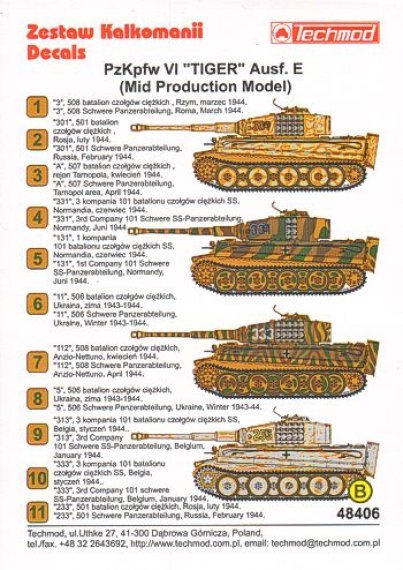 1/48 Pz.Kpfw.VI Tiger Aust. E (Mid Production Model)