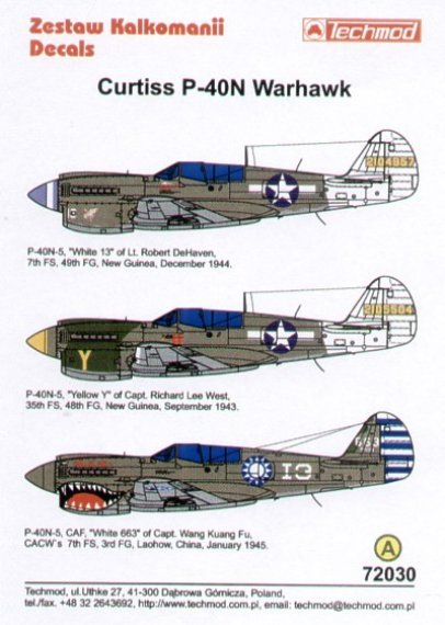1/72 Curtiss P-40N Warhawks