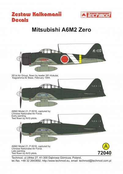 1/72 Mitsubishi A6M2 Zero