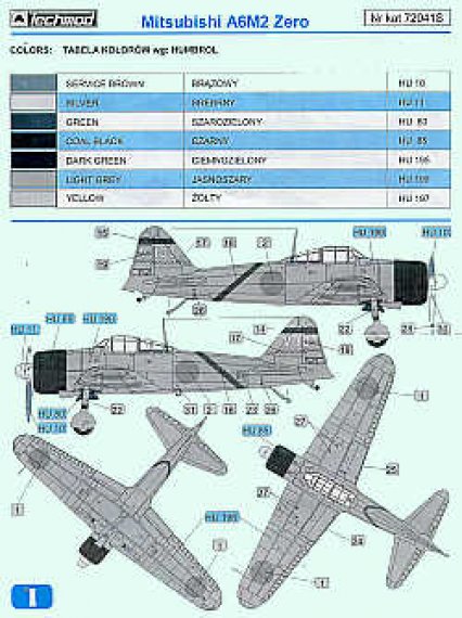 Techmod Decals Mitsubishi A6M2 Zero 1/72