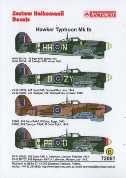 1/72 Hawker Typhoon Mk.Ib