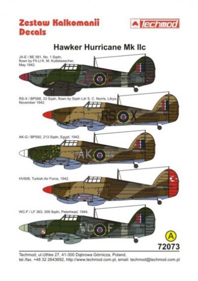 1/72 Hawker Hurricane Mk.IIc