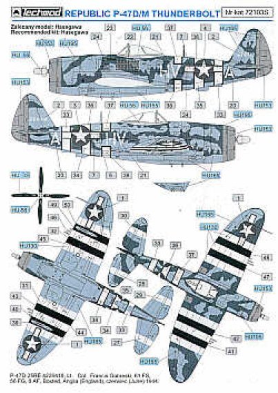 1/72 Republic P-47D/M  Gabreski