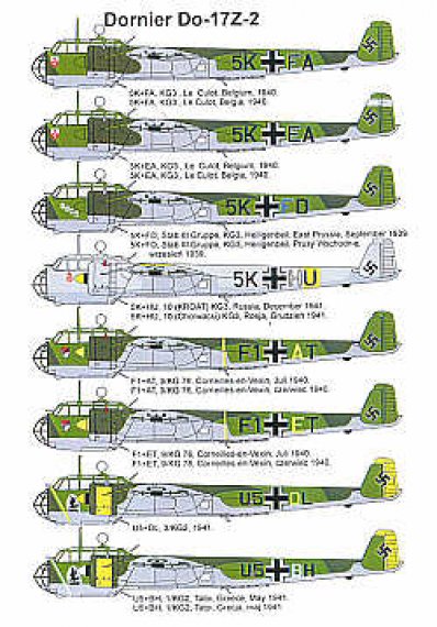 Techmod Decals Dornier Do-17Z-2 1/72