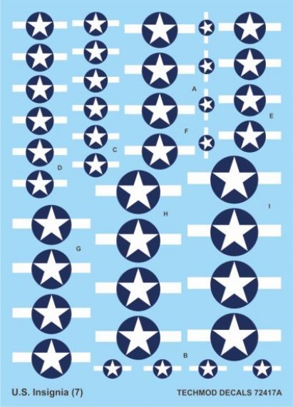 1/72 U.S National Insignia 1943-1945