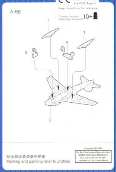 Trumpeter Grumman A-6E Intruder 1/700