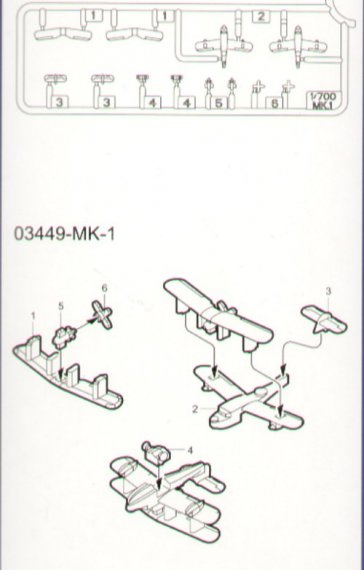 Trumpeter Supermarine Walrus 1/700 12er Set