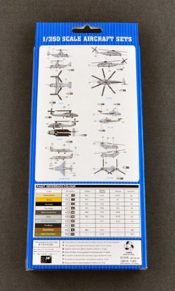 1/350 US Marines AH-1W, CH46E, CH53E, SH-60F, MV-22, AV-8B