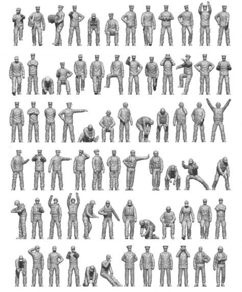 1/200 Modern US Navy Ship crew