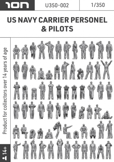 1/350 US Navy Carrier Personel & Pilots