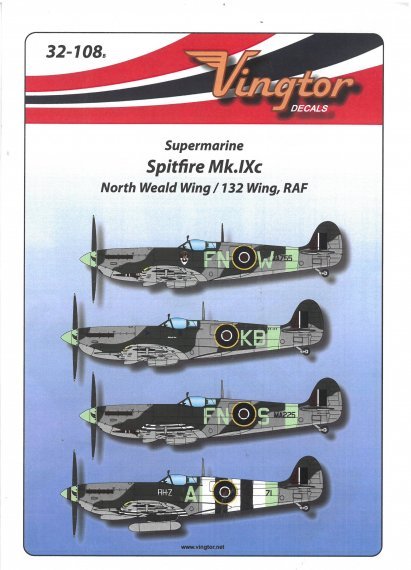 1/32 Supermarine Spitfire Mk.IXc North Weald 132 Wing Raf