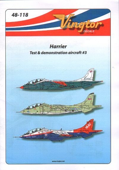 1/48 BAe Harrier  Test & demonstration aircraft  3