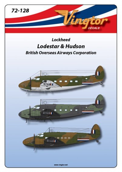 1/72 Lockheed C-60 Lodestar and Hudson in WWII BOAC markings