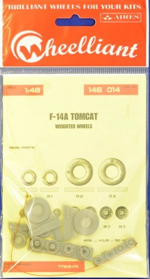 1/48 F-14A Tomcat weighted wheels