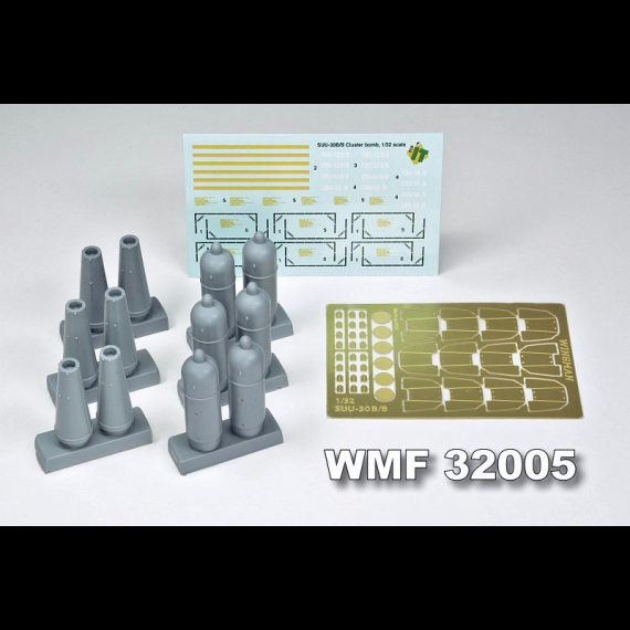 1/32 SUU-30 B/B (CBU-52/58) Bombs. This kit contains resin and p