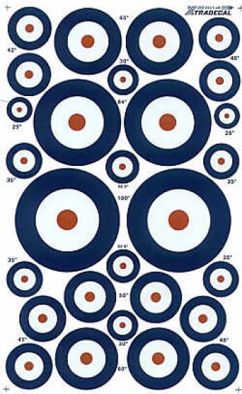 1/48 RAF Roundels A type. Sizes 25, 30, 32.5, 3 5, 40, 42,