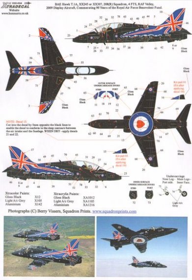 1/32 BAe Hawk T.1A 2009 Display aircraft Commemorating 90 Years