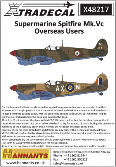 1/48 Supermarine Spitfire Mk.Vc