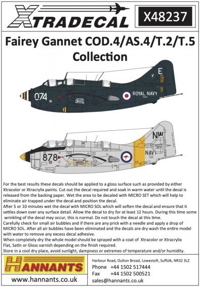 1/48 Fairey Gannet COD.4/AS.4/T.2/T.5 Collection 9