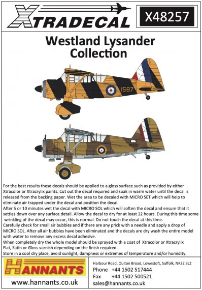 1/48 Westland Lysander