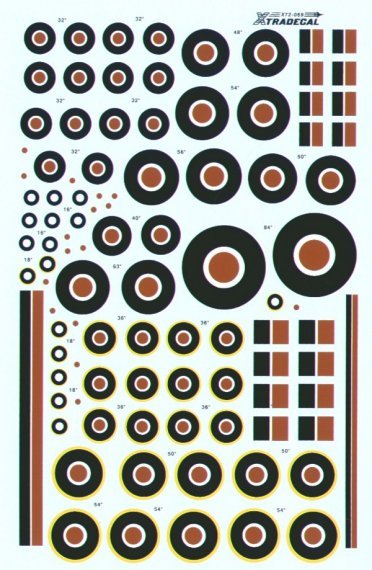 1/72 RAF National Insignia/Roundels C Type and C1 Type and Fin F