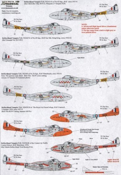 1/72 de Havilland Vampire T.11 UK Part 1