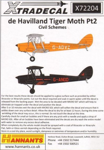 1/72 de Havilland DH.82A Tiger Moth Pt 2