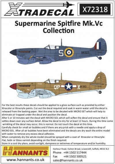 1/72 Supermarine Spitfire Mk.Vc Collection