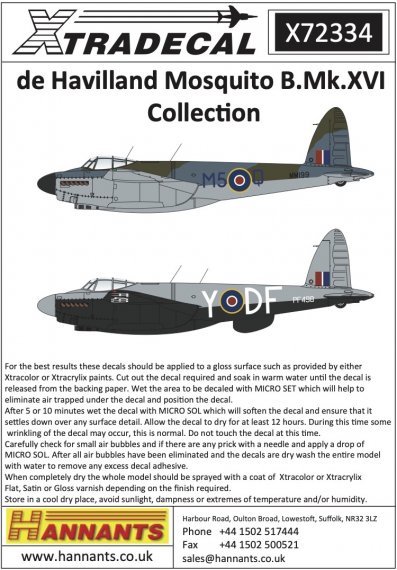 1/72 De Havilland Mosquito B.Mk.XVI