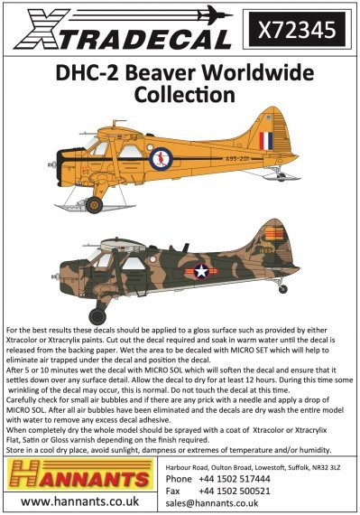 1/72 de Havilland Beaver Worldwide Collection