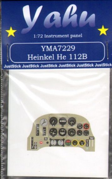 1/72 Heinkel He 112B instrument panel