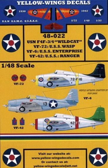 1/48 Grumman F4F-3/Grumman F4F-4 Wildcat U.S.Navy
