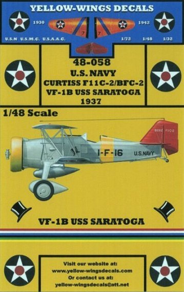 1/48 CURTISS F11C-2/BFC GOSHAWK VF-1B