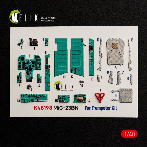 Kelik 1/48 Int�rieur 3D MiG-23BN pour Trumpeter