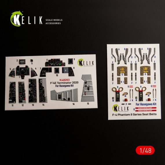 Kelik 1/48 Int�rieur 3D F-4E Terminator pour Hasegawa