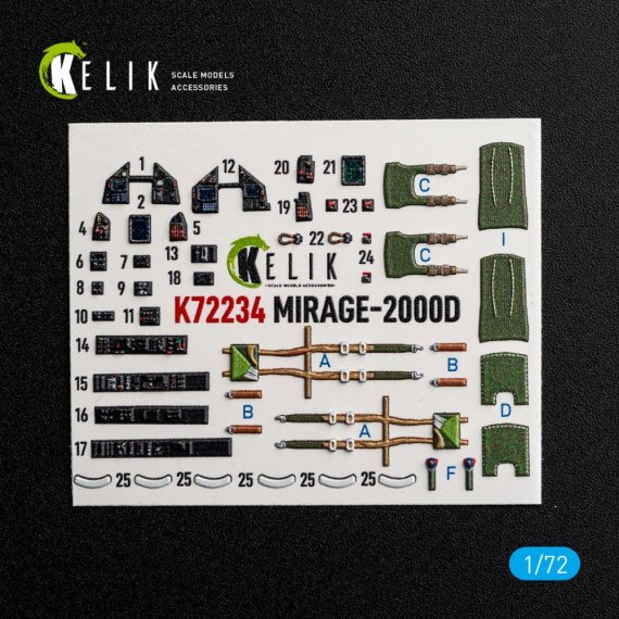 Kelik 1/72 Int�rieur 3D Mirage-2000D Dream Models